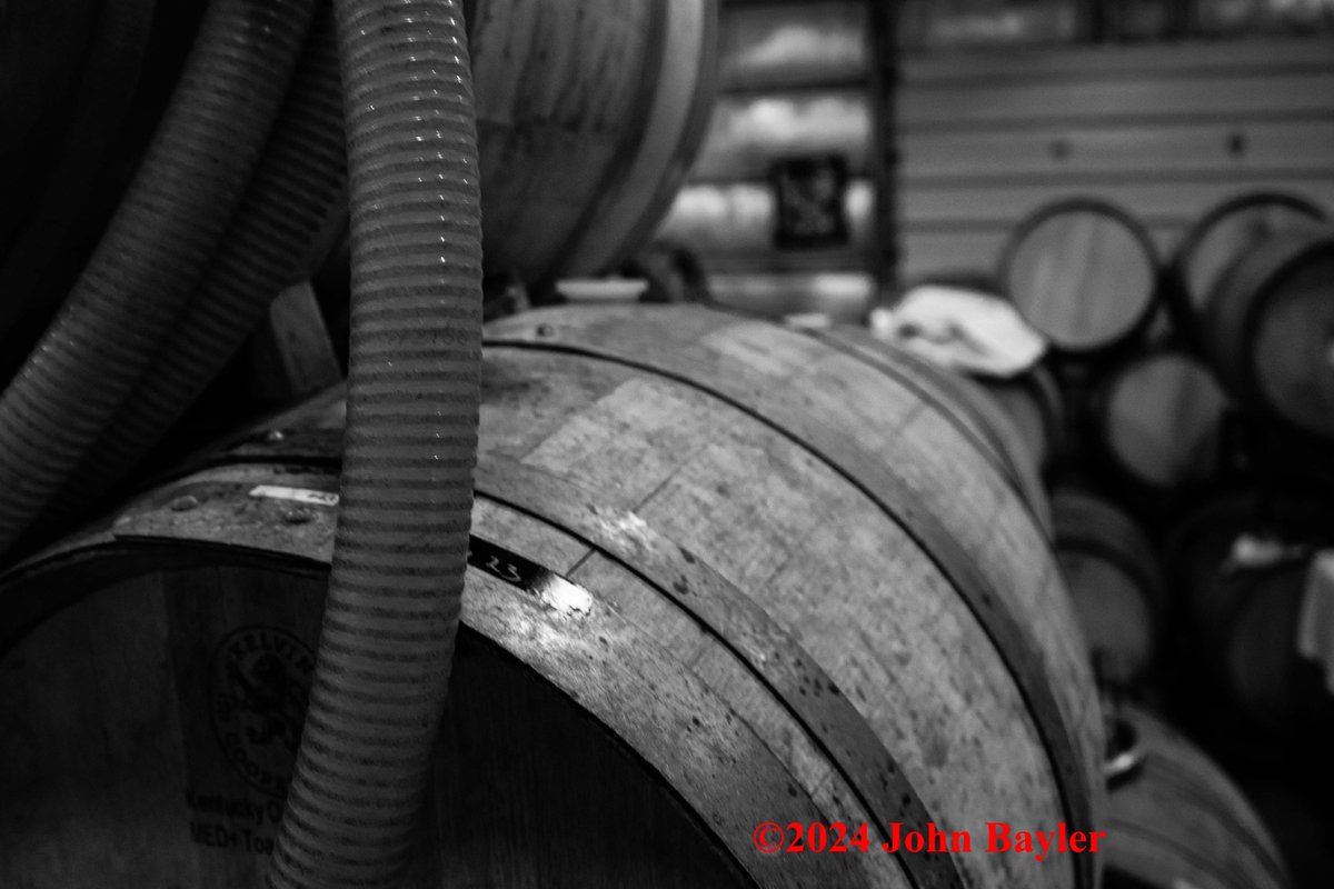 Visit to #turtlerunwinery #blackandwhitephotograph #bnwphotographer #wine #winebarrel #lovewine #winetasting #whiteoakbarrels #johnbaylerphotography