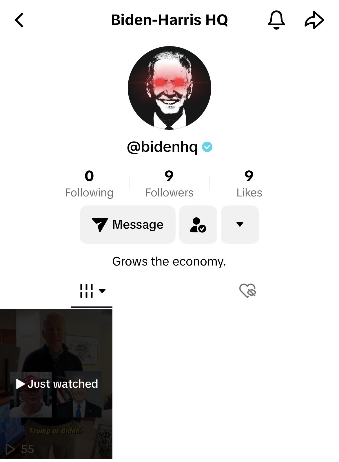 Jack Lobel on X: "???? @BidenHQ with the second-biggest kickoff of the night!  Follow their new Tiktok: https://t.co/IqlffWgaVT https://t.co/X5Eor0NTwC" /  X