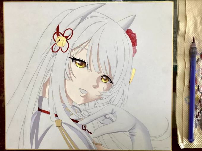 あとは頭髪のみ。#アズールレーン #アズレン #AzurLane #比叡 
