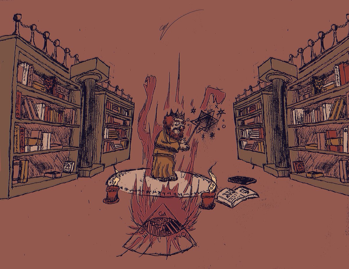 AbstrctLion's tweet photo. Some New illustrations / sketches

1. The Subterranean Mechanical City
2. Marbas : Teller Of Secrets 
3. My Analog Studio
4. King Solomon 

Drawn entirely on paper , scanned , and digitally colored as always 🦁🫶 https://t.co/qTYXSfrzLB