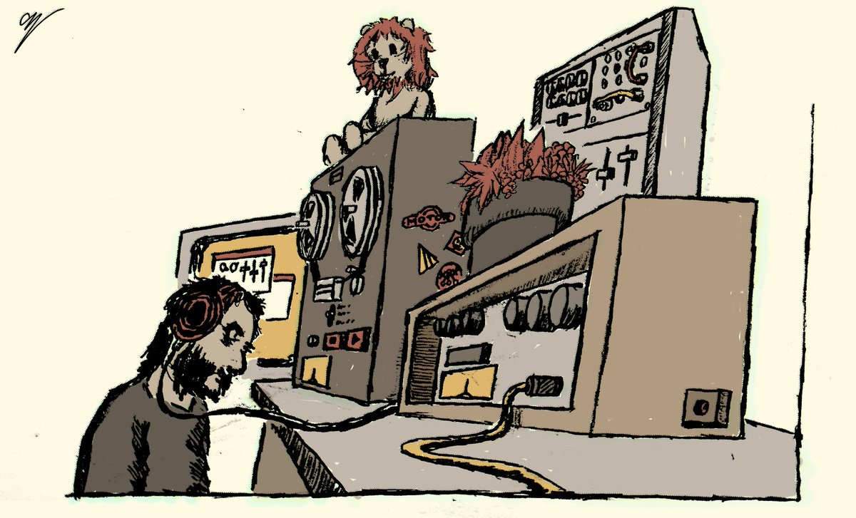 AbstrctLion's tweet photo. Some New illustrations / sketches

1. The Subterranean Mechanical City
2. Marbas : Teller Of Secrets 
3. My Analog Studio
4. King Solomon 

Drawn entirely on paper , scanned , and digitally colored as always 🦁🫶 https://t.co/qTYXSfrzLB