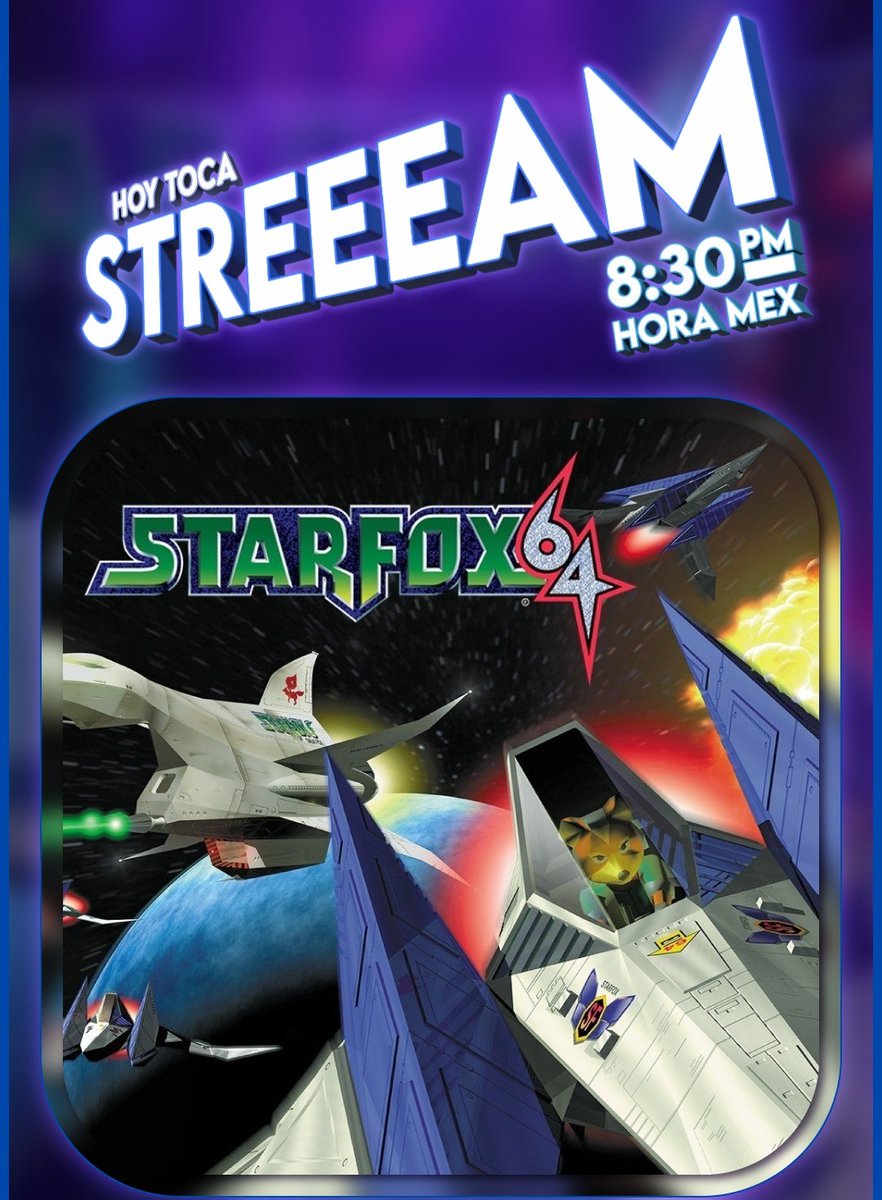 WeirderCrow's tweet photo. Hoy tenemos el muy prometido streeeeam de Star Fox 64!!! Caiganle con el link en el perfil
#twitchstreamer #streamer https://t.co/uO4N4jnYnV