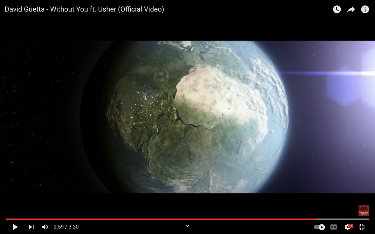 did u guys know the music video of without you by usher feat. david guetta is about making a song so universally banging it recreates pangaea