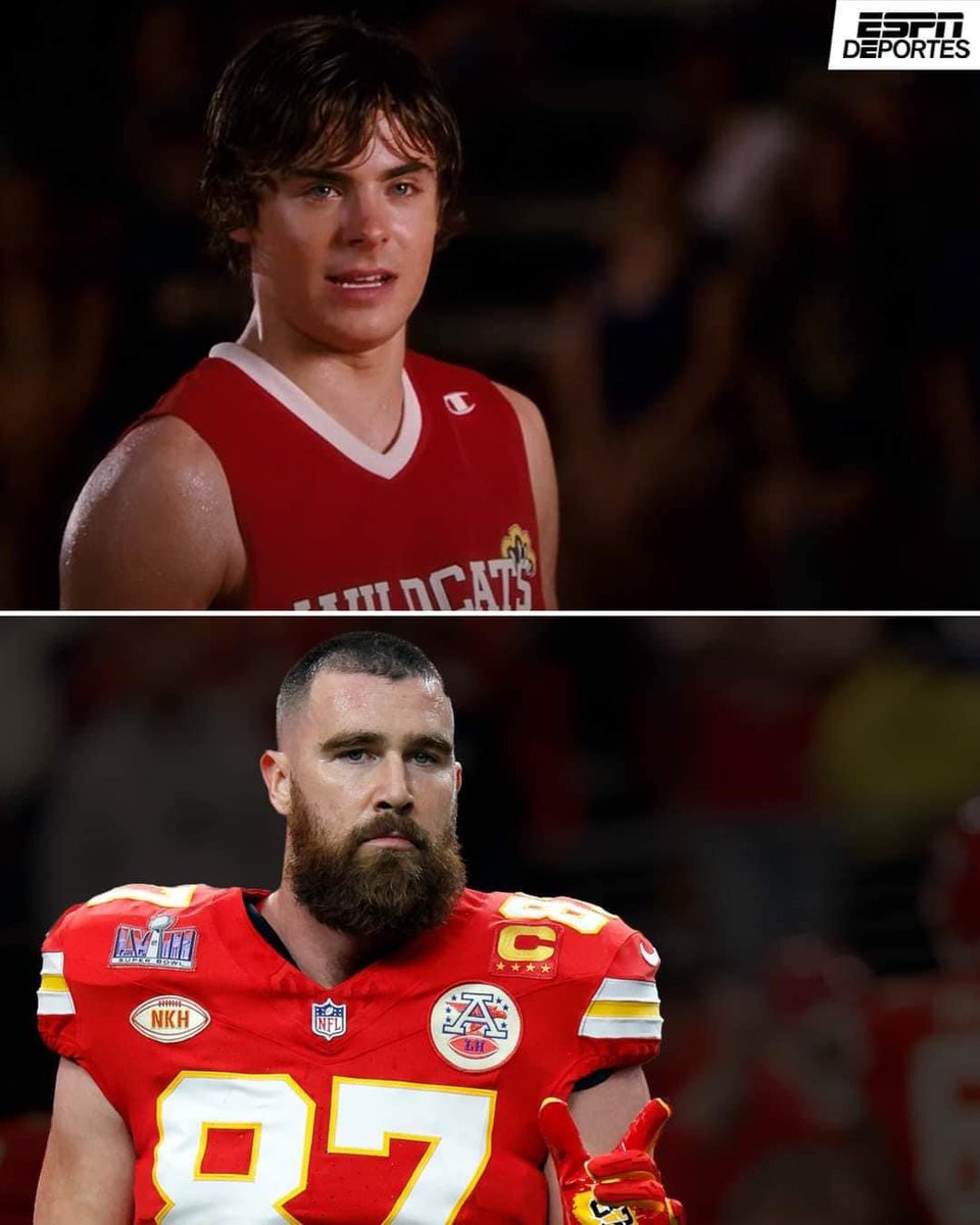 ElScriptOficial's tweet photo. Para toda la chaviza que crecio con High School Musical, se nos hizo, gracias.

#SuperBowl #SuperBowl2024 #SuperBowlLVIII #Chiefs #49ers #TaylorBowl #TaylorSwiftErasTour https://t.co/jd8BM0FMo1
