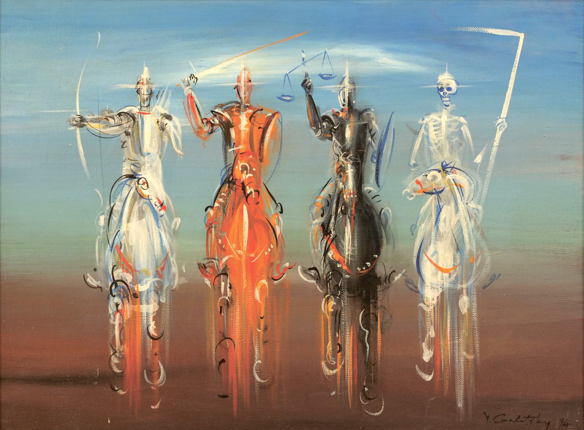 sovietsoleri's tweet photo. Yuri Galetsky. "Horsemen of the Apocalypse,"   
1994. https://t.co/hnP8xDhB6w