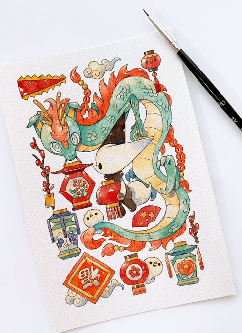 「food paper lantern」 illustration images(Latest)