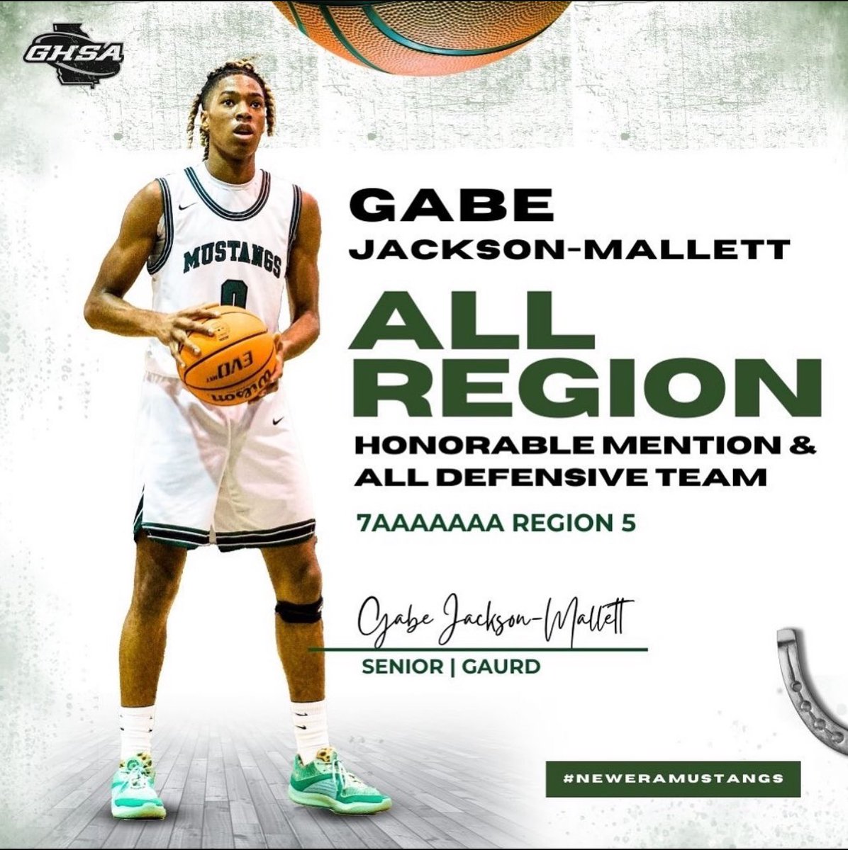 @Gabejm_1 Making Us Proud, Honorable Mention & All Defensive Team🐎