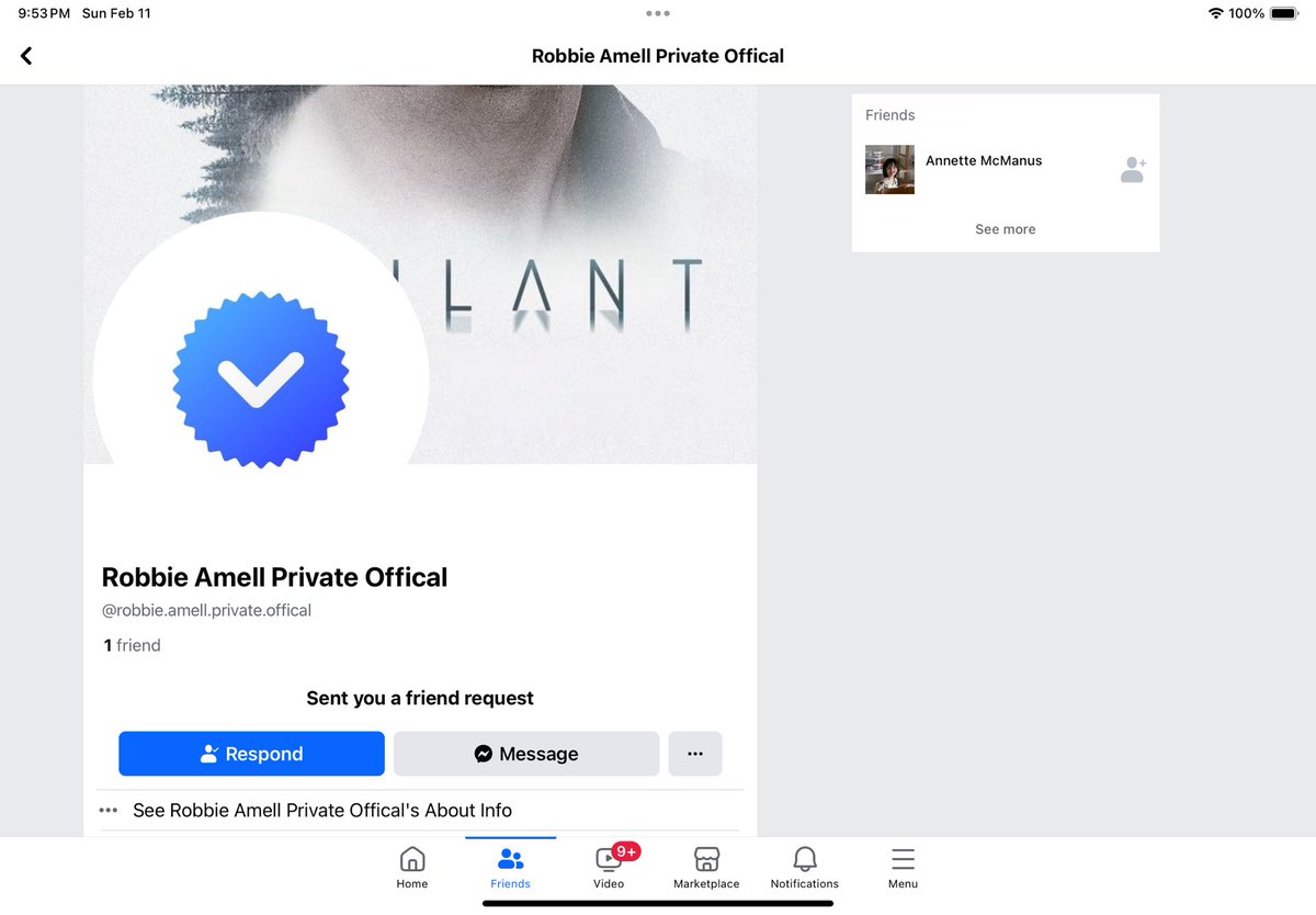 CandiceMcD's tweet photo. lol @RobbieAmell @italiaricci 

I just went ahead and reported this profile that friend requested me, because, HA HA HA https://t.co/oO2n5EXwF9