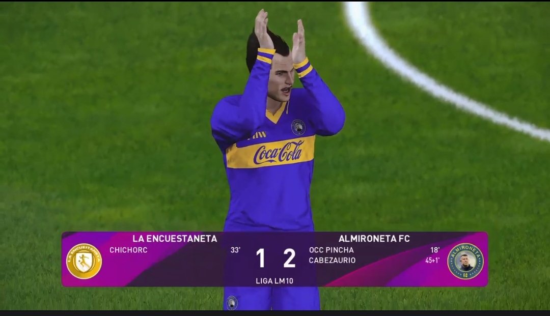 +3 DE LA ALMIRONETA 🎩

Después de una derrota en la primera fecha por 2-0 ante Davismo FC, los muchachos no bajaron los brazos y vencieron 2-1 a La Encuestaneta con goles de OOC Pincha y Cabezaurio
