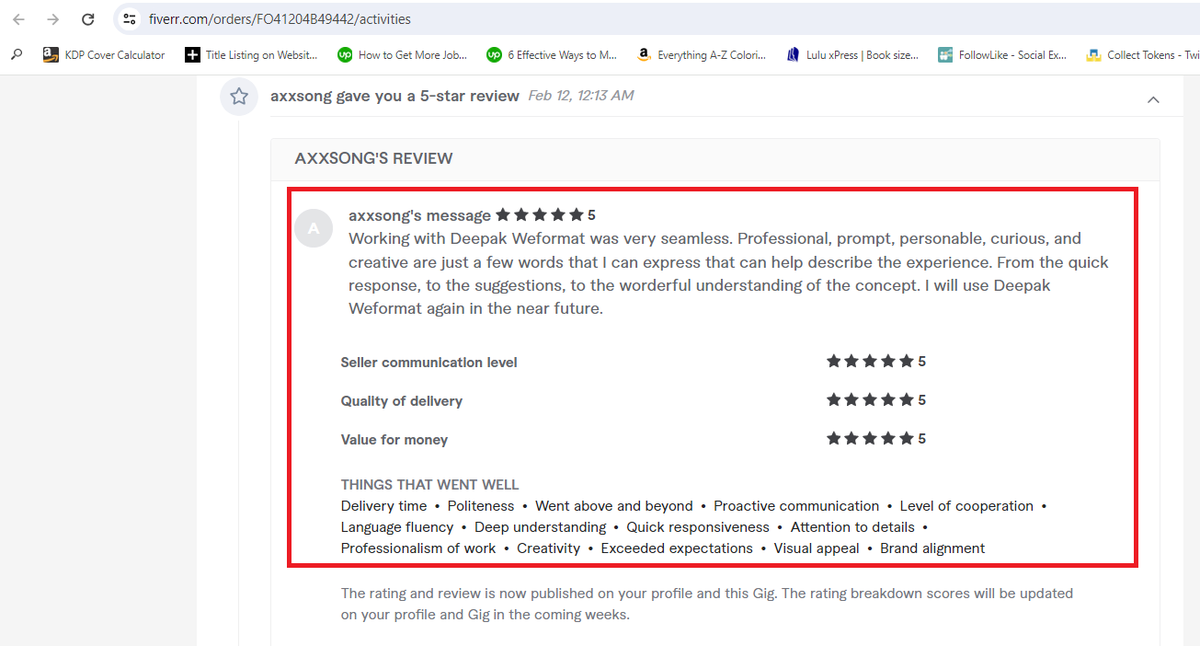 weformatbook's tweet photo. One more happy author who hired me to #format a #paperback #epub #paperbackcover and publish these in #ingramspark Thanks #fiverr for bringing this awesome client. Do you want such high-quality service, DM me or visit https://t.co/fQLZJOILZX https://t.co/CgEjC7dZyM