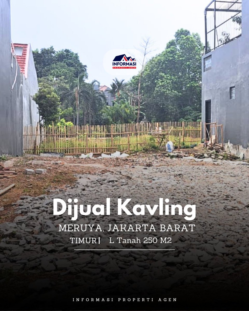 AgenInformasi's tweet photo. Dijual Tanah Lokasi Strategis di Meruya Jakarta Barat

SertifikatBuku Kavling
L. Tanah250 M2 (10 X 25)

7DNJ04K4

Call Me
Joni - 087777687738

_Sofi_ https://t.co/WktYS2BnA8