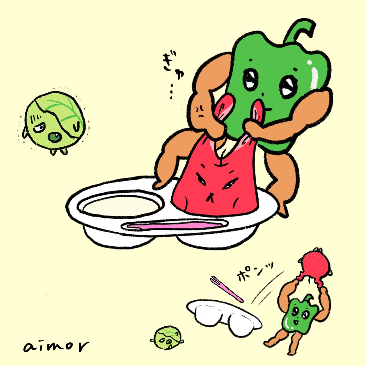 どっこいしょっ！
#イラスト #ゆるいイラスト #illustration #漫画 #うさぎりんご