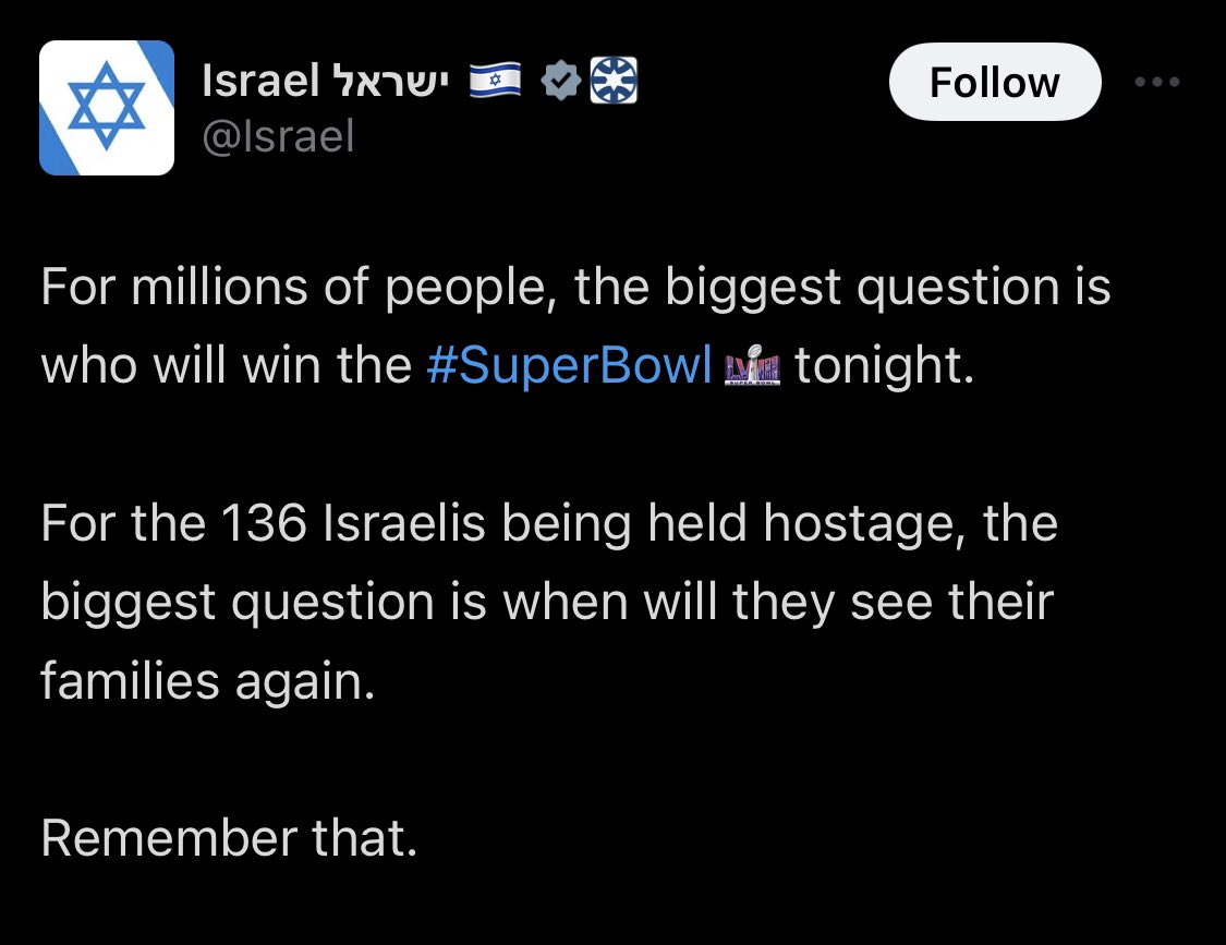 Israel immediately before unleashing another round of mass murder. 30,000 Palestinians will never see their families again.
