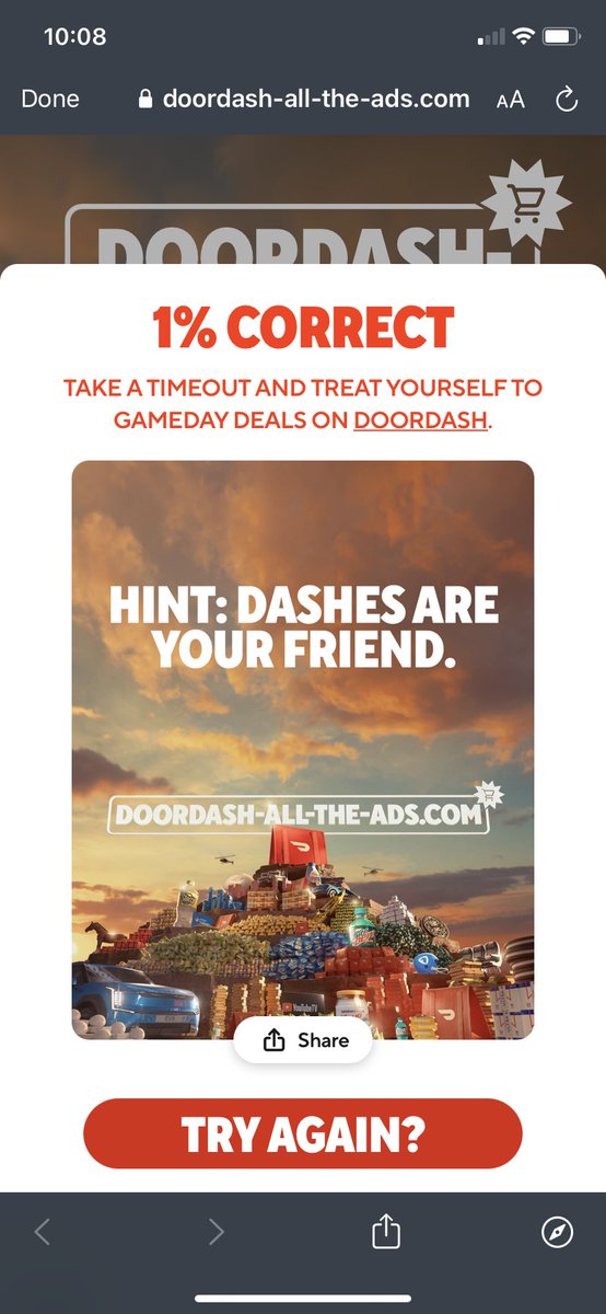 Calling BS on the @DoorDash  promo  #DoorDashAllTheAds