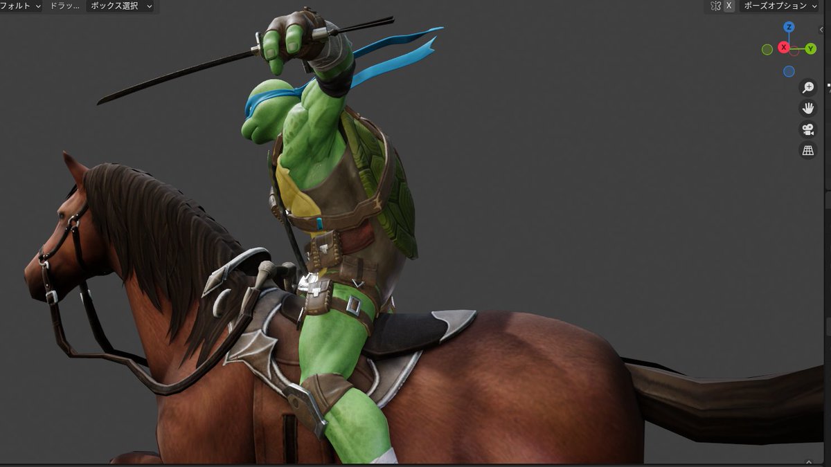 crimmy_10's tweet photo. yeah!! leo is truly a knight❤️‍🔥. I was able to render it over the course of two hours. This was the last thing I wanted to do! Adding another model to one file is hard and difficult!
I paid for this horse model. https://t.co/HH8tf9y8cj