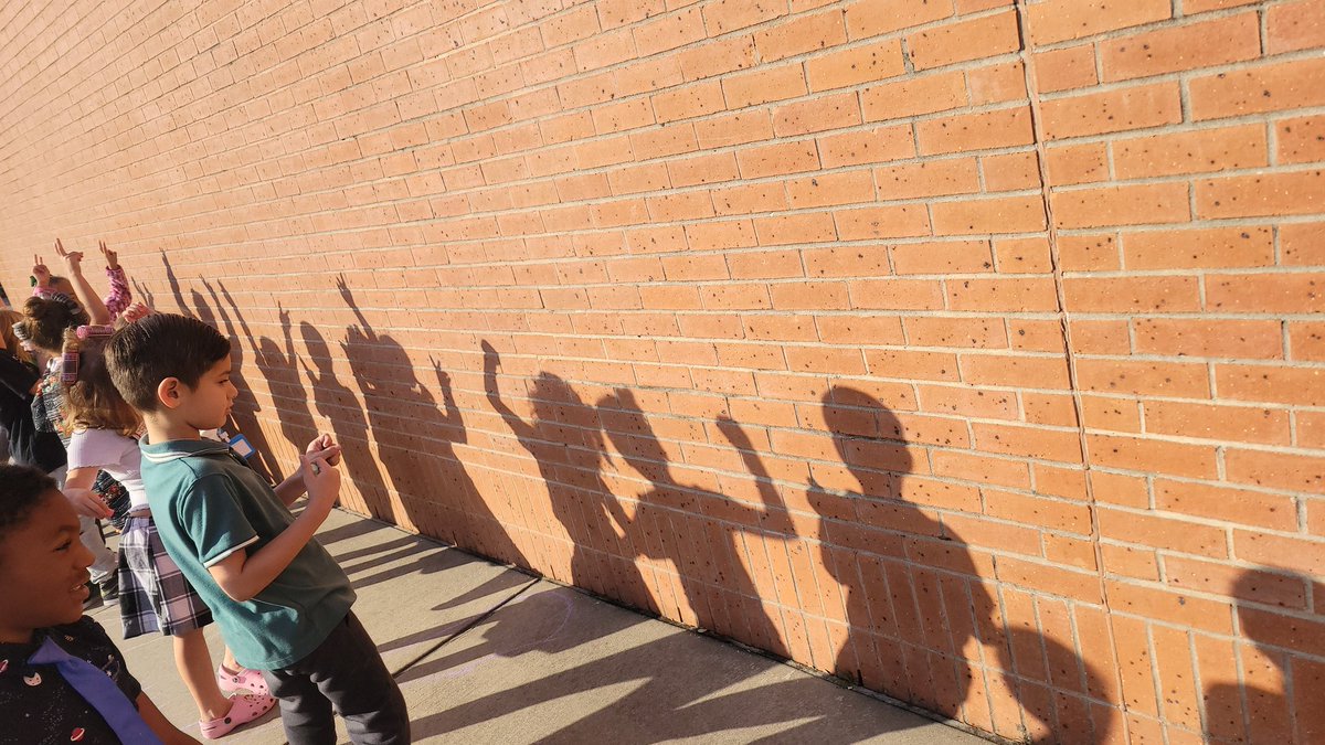 It was Groundhog Day, too! We were busy observing our shadows and how they changed throughout the day. @HumbleISD_MBE #shinealight #mbeisfamily