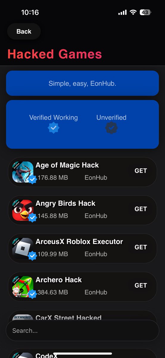 Who likes this EonHub update? I’ve been super inactive because ive been working hard on EonHub and building back up the EonHub community. Join my discord if you’re interested in EonHub’s updates and status. discord.gg/eonhub