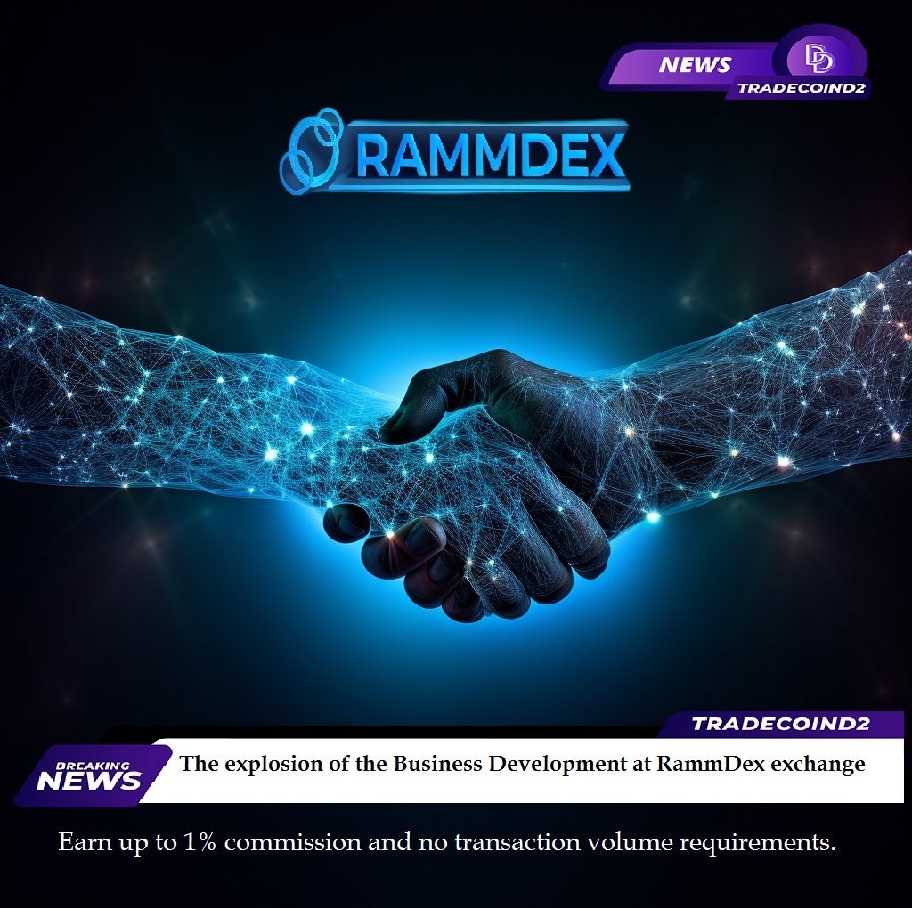 TradeCoinD2's tweet image. February 12, 2024  
Bitcoin News
$BTC 48.139
$ETH 2.500

@TradeCoinD2

Opportunities for BDs and KOLs in the cryptocurrency market with @Rammdex exchange.

The Business Development (BD) team at Rammdex exchange, the world's first Risk Automated Market Maker (RAMM) exchange, has