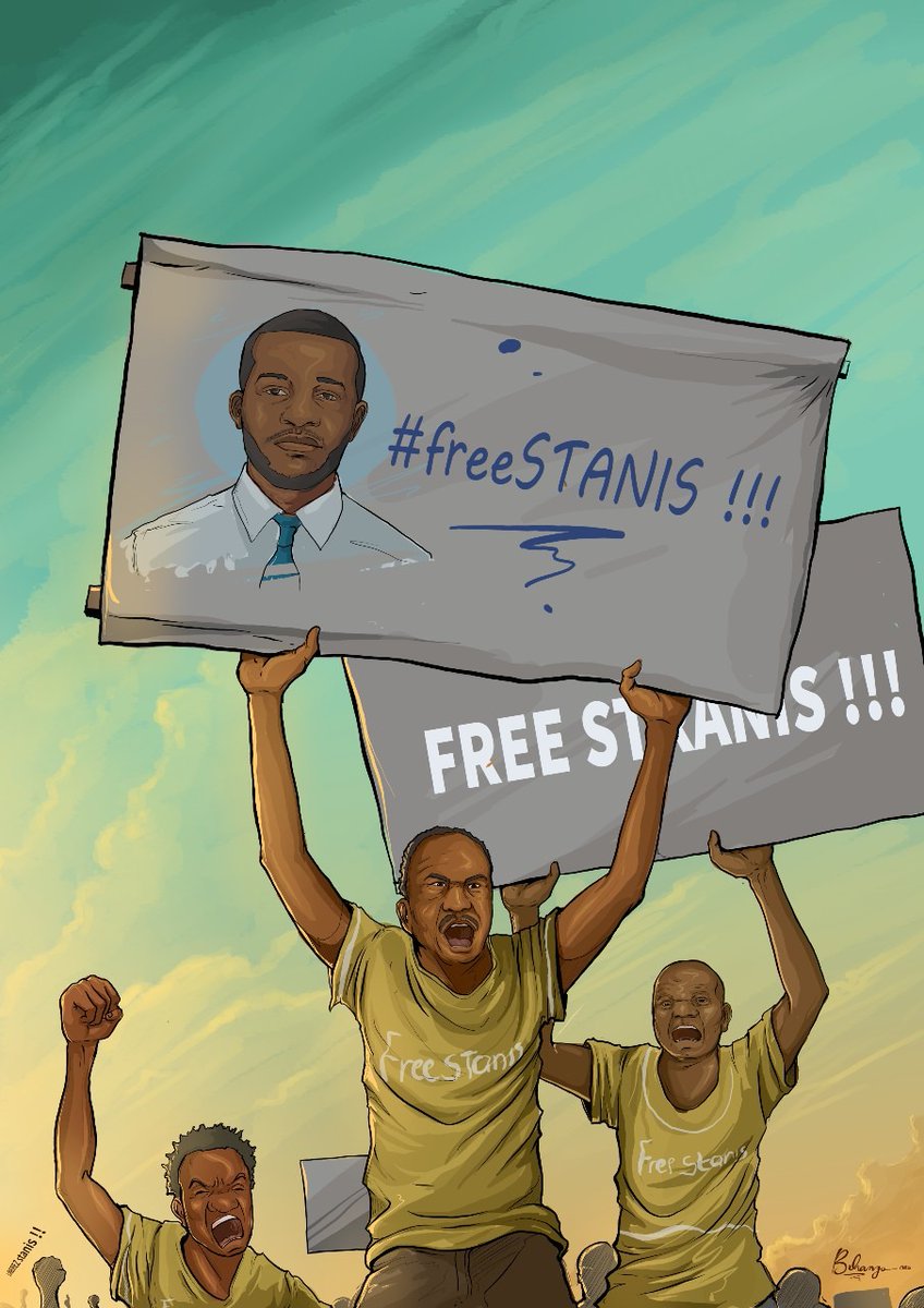 OMELONGA_LENS's tweet photo. N’oublions pas le journaliste le plus suivi de la RDC @StanysBujakera 

Il croupit en prison pour rien 
#FREESTANYS https://t.co/qqHdMF30o7
