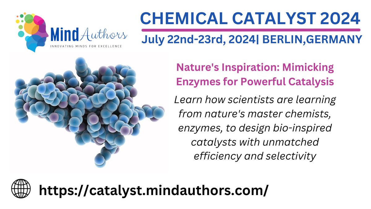 Unveiling the cutting-edge of #catalysis &amp; #chemicalengineering at #ChemicalCatalyst2024 (July 22-23, Berlin). Join us for thought-provoking presentations, interactive sessions, and inspiring networking. Share your expertise! Submit abstracts:
catalyst.mindauthors.com/submit-abstrac…
#Conference