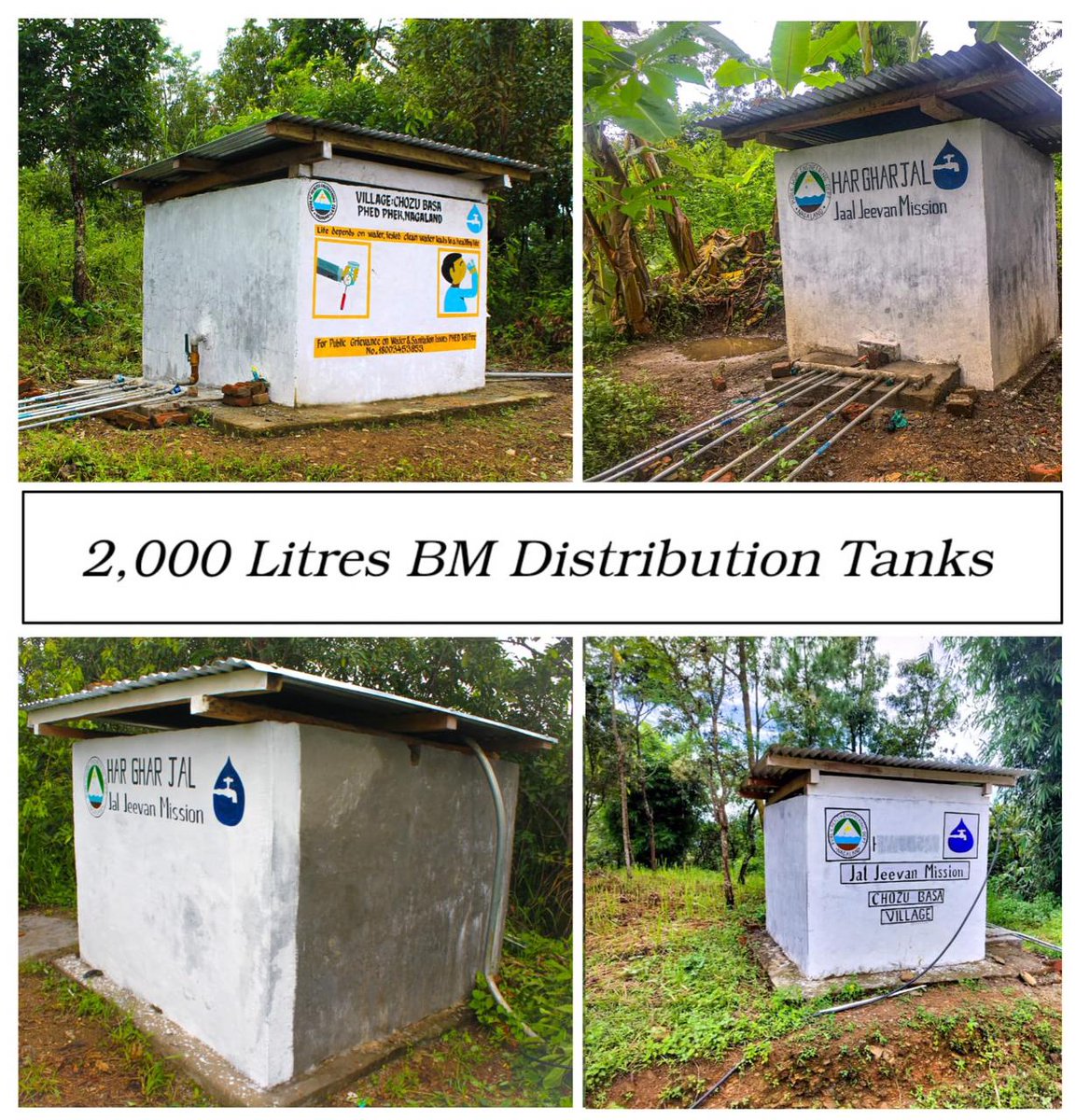 JJM_Nagaland's tweet image. Reservoir view : Where every drop counts" water conservation # Geo Tagging in Different Districts in Nagaland . #jjm #HarGharJal