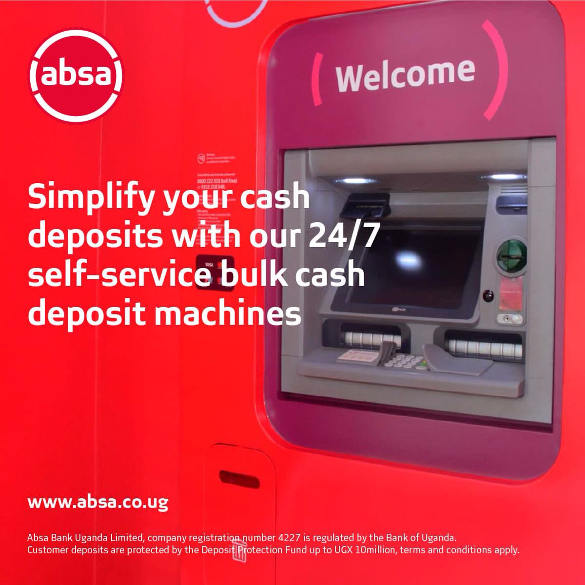 MethiaLydiaN's tweet photo. Deposit your bulk cash with ease at the Absa Bank self-service deposit machines. You can deposit up to 800 million UGX.
#JoogaNeAbsa #Jooga2024 https://t.co/SVrcirNOH3