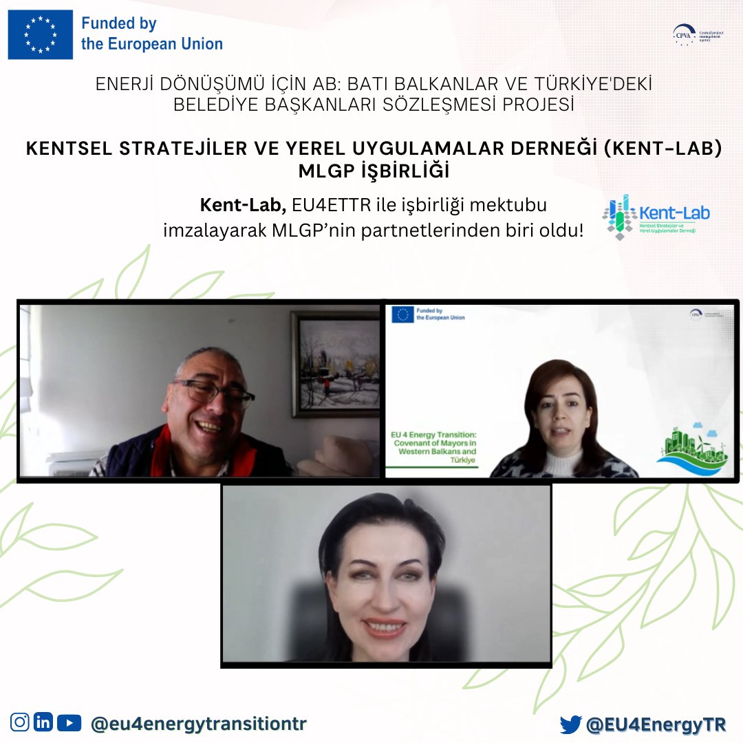 🏙️ Kentsel Stratejiler ve Yerel Uygulamalar Derneği Kent-Lab artık #EU4ETTR'nin resmi ortağı.
#KentLab #KentselStratejiler #SürdürülebilirKalkınma