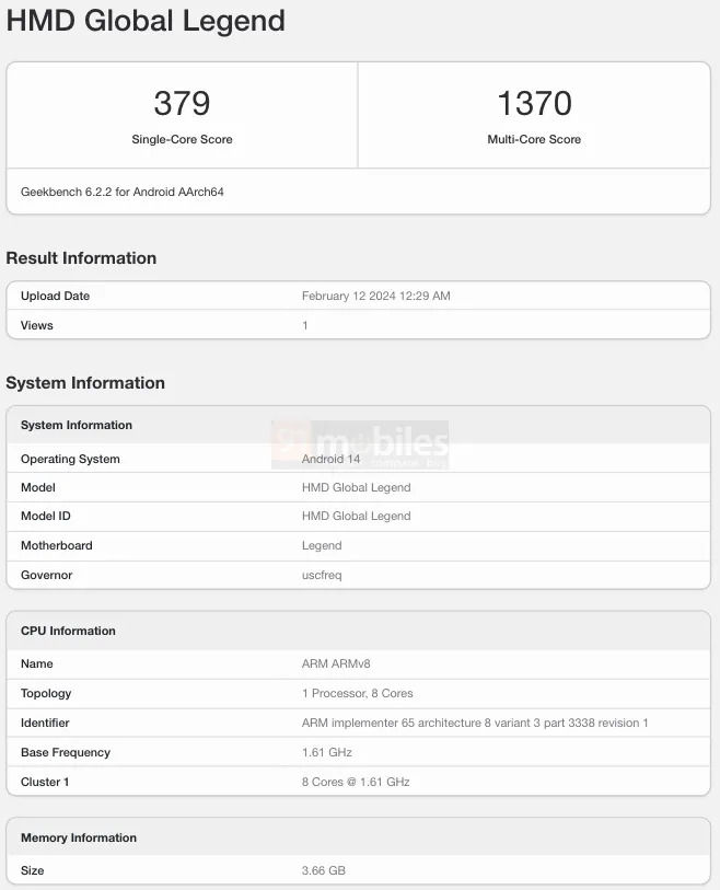 SujanTharu66's tweet photo. New HMD Smartphones Spotted on Geekbench; Codenamed Legend And LegendPro could be powered by a
🦾UniSoC T606 Soc
💾4GB/8GB of RAM
🍭Android 14
octa-core processor with a 1.6GHz peak frequency
🎮Mali G57 GPU
#nokia #legend #legendpro https://t.co/BjjExvPO49