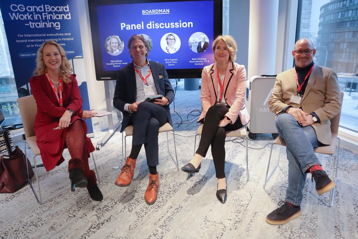 We're thrilled to share highlights from our recent event "How to get a board position in Finland", where international executives and board members convened to explore opportunities within the Finnish board landscape. #Boardman Read more: boardman.fi/en/news/boardm…
