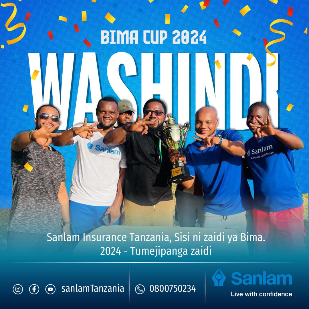 SanlamTz's tweet photo. Tunashinda nje na ndani, #SanlamTanzania - Washindi rasmi wa #BimaCup2024.

#SisiNdioMabingwa #SanlamLifeInsurance 
#SisiNiZaidiBima
#TumejipangaZaidi2024 #SalimikaNaSanlam #IshiKwaKujiamini

#Sanlam: - #LiveWithConfidence https://t.co/DMnqQxe41Z