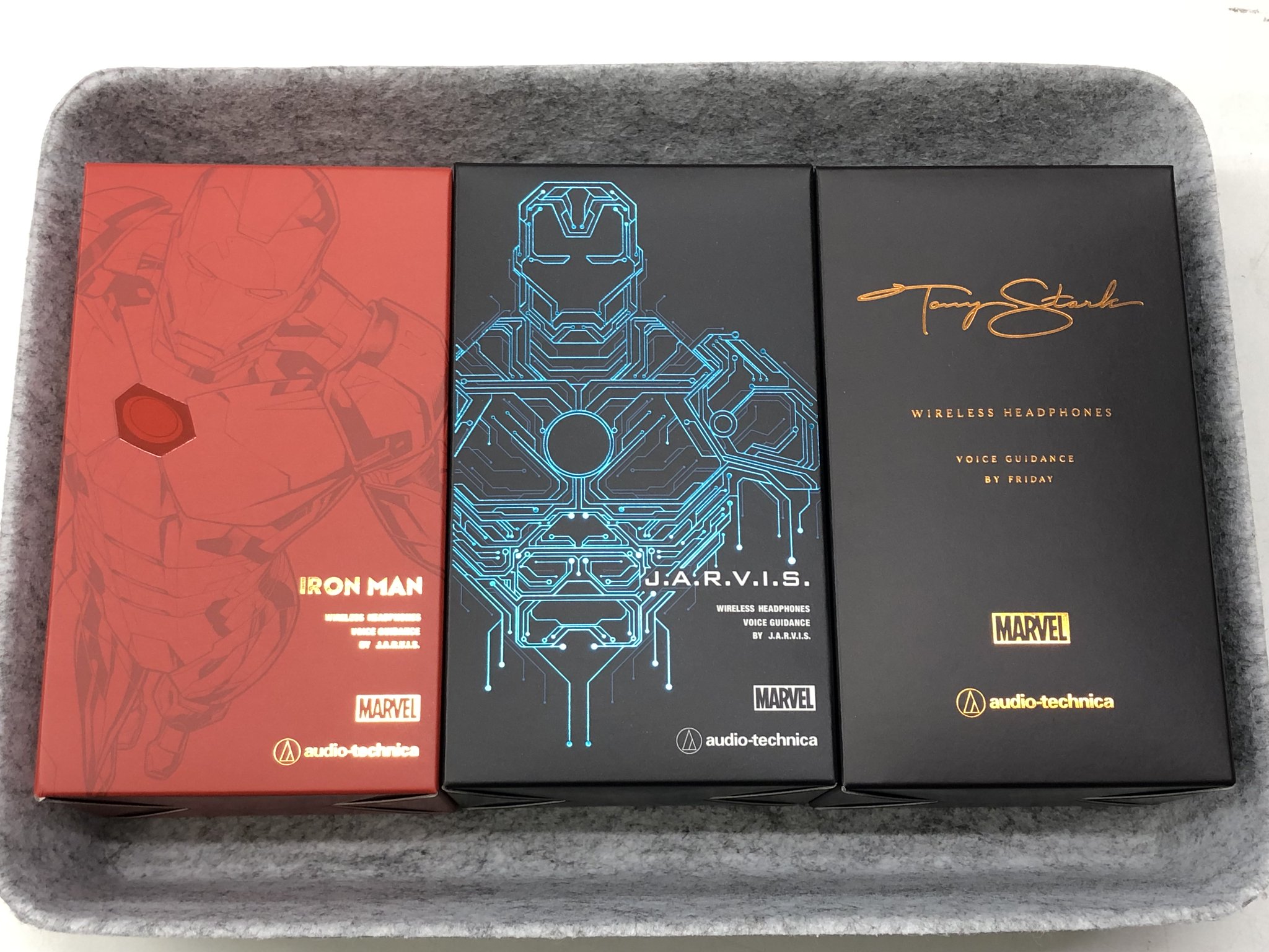 Audio-Technica MARVEL IRONMAN モデル（MARVELをモチーフにした 