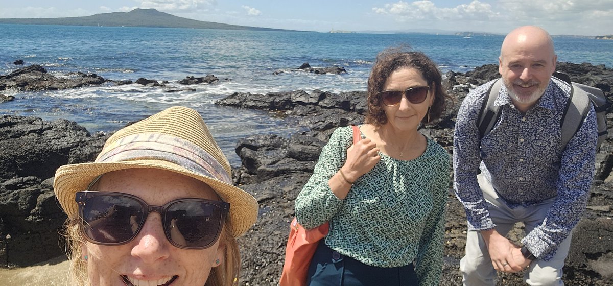 RosieGibsMoul's tweet photo. What a fab day welcoming @RobertMeadows16 & @ericl_hsu to NZ!
Took Rob on the scenic route to @MasseyUni & had a great team meeting followed by local seminar.
Looking forward to an exciting week at the #InSicknessInHealth conference π
@UniOfSurrey @UniversitySA #SleepPeeps https://t.co/094I8YS7m1