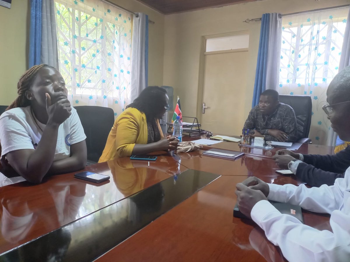 Fishlevy_tf's tweet photo. FLTF, KFMA, and SDBEF&amp;F paid a courtesy visit to CECM Dr. John Agili in Homa Bay County, briefing him on their mission to sensitize BMUs on FLTF &amp; KFMA mandates and organize BMUs into cooperatives. Phase III in Homa Bay County has officially commenced. #fltf #kfma https://t.co/xzGl4N9I44