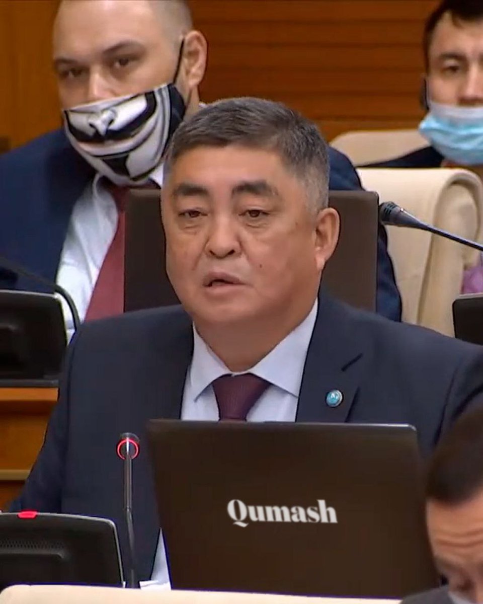 kazchuvash's tweet image. Выступил в Мажилисе, отругал Минэкологии и Ғарыш Сапары.

Интересно, Мусин и Нысанбаев, оценили ли глубину идеи с маской