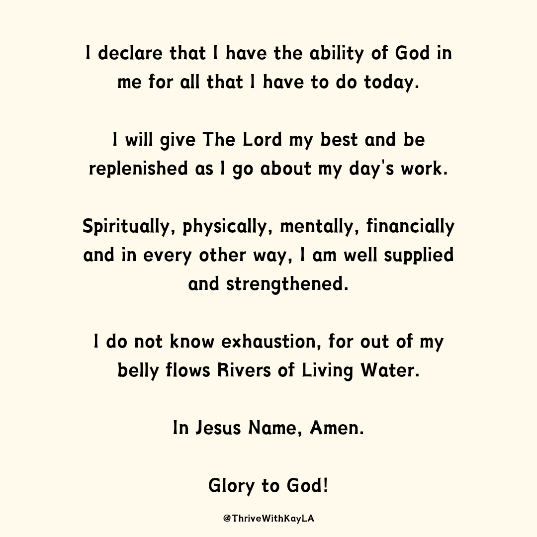 ThrivewithKayla's tweet photo. Ephesians 6:10 AMP
In conclusion, be strong in the Lord [draw your strength from Him and be empowered through your union with Him] and in the power of His [boundless] might. 

#MondayDeclaration
#DivineAbility
#ThrivewithKayLA
#HrConsulting
#ThriveByHisMight https://t.co/x722wzzrsN
