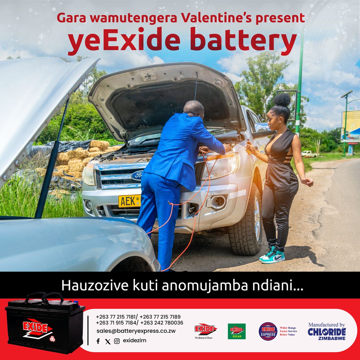 Make the wise move this Valentine's. Get your loved one an Exide battery and save your relationship. Jumpstarting batteries can jump into the start of a relationship! #thebatteryofchoice @KUDZIELISTER2 @Mavhure @takemorem1 @IdeasZaka @EsteemComms @alickmacheso3