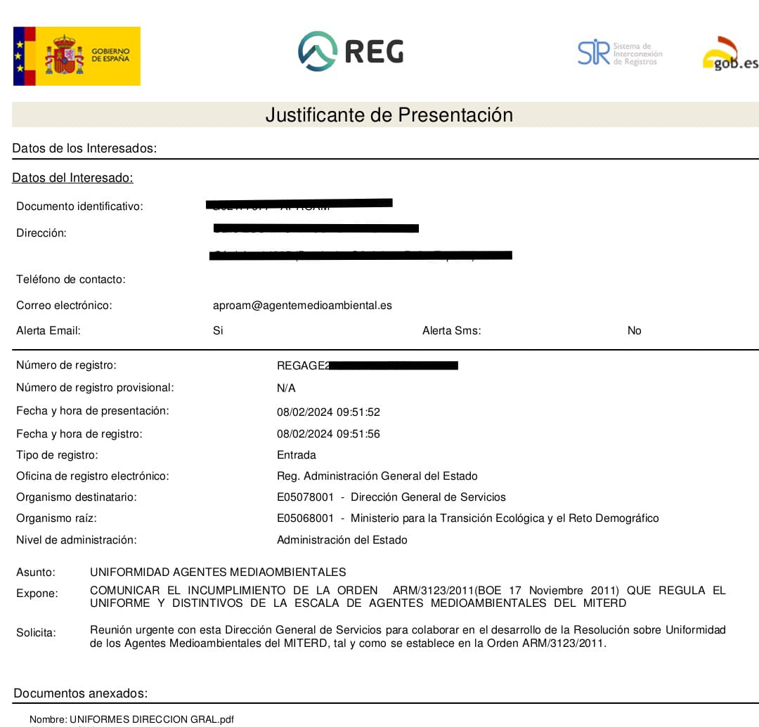 aproam's tweet photo. 🚨La Orden ARM/3123/2011 regula el uniforme y distintivos d la Escala de #AgentesMedioambientales del @mitecogob. Debido al incumplimiento sistemático de dicha Orden, hemos presentado un nuevo escrito al ministerio. Muchos agentes prestan servicio con ropa d calle.
#LosOlvidados https://t.co/NjwLW0ps9b