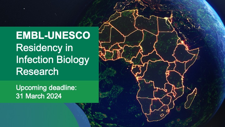 Calling early-career women scientists in infection biology! The EMBL-UNESCO Residency in Infection Biology Research is open for applications from PhD/postdoctoral fellows & group leaders affiliated primarily with African institutions. embl.org/about/info/sci… #WomenInScience