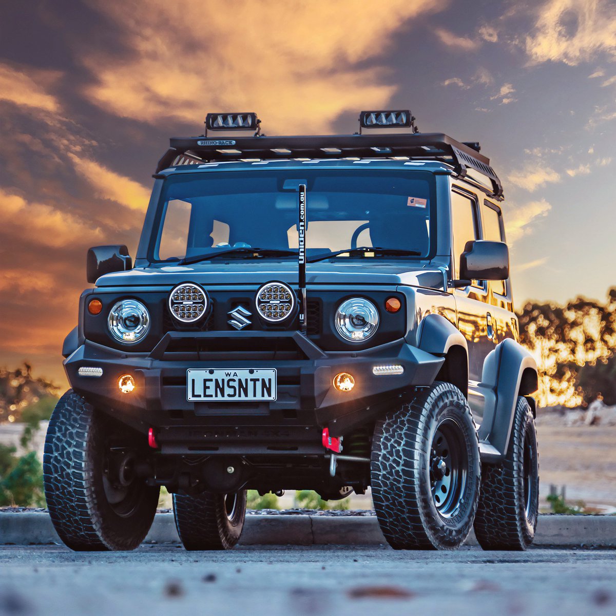 LensNationX's tweet photo. A shot from yesterday’s sunset. #jimny #suzuki #jimny2019 #automotive #photograohy https://t.co/tKpx7sULYy