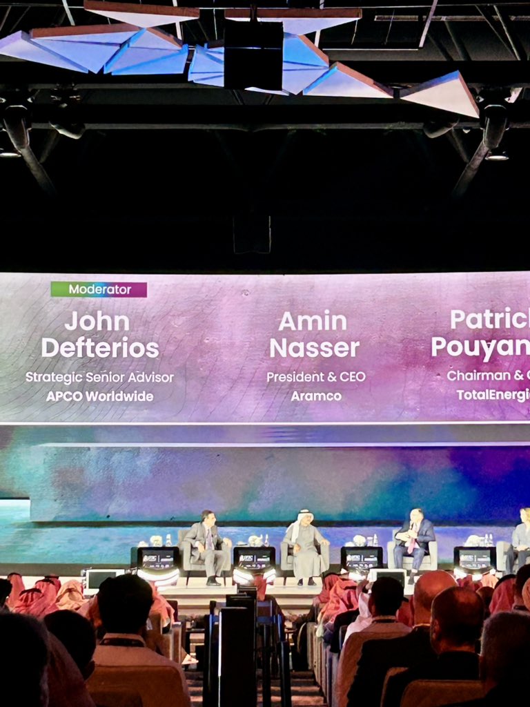 jcgnana's tweet image. Saudi Aramco CEO Amin Nasser: There is going to continue to be oil demand. We’re not in agreement that it is going to peak by 2030 #IPTC #OOTT