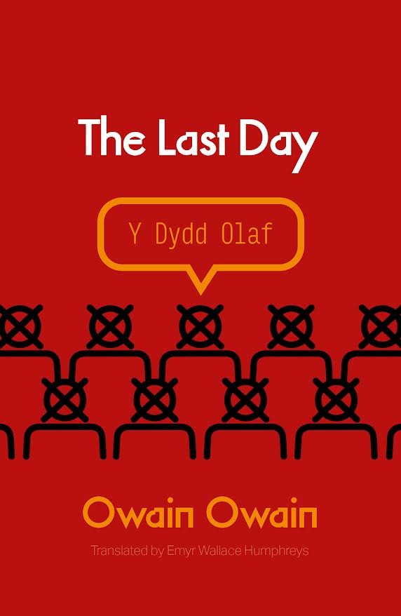 A closer look at the cover of The Last Day by Owain Owain, in my translation from Welsh, out this spring. Clawr The Last Day, fy nghyfieithiad i'r Saesneg o Y Dydd Olaf gan Owain Owain, allan y gwanwyn eleni. parthianbooks.com/products/the-l…