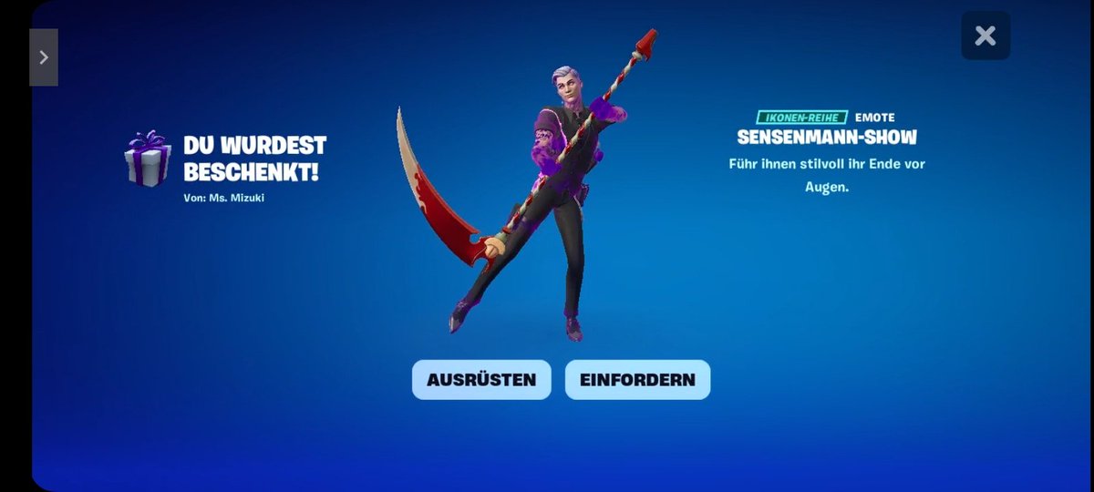 Liebe verrückte <a href="/19Mizuki91/">Ms. Mizuki</a>,

Vielen dank für den Emote 🤗
Hab mich echt gefreut darüber 🤩