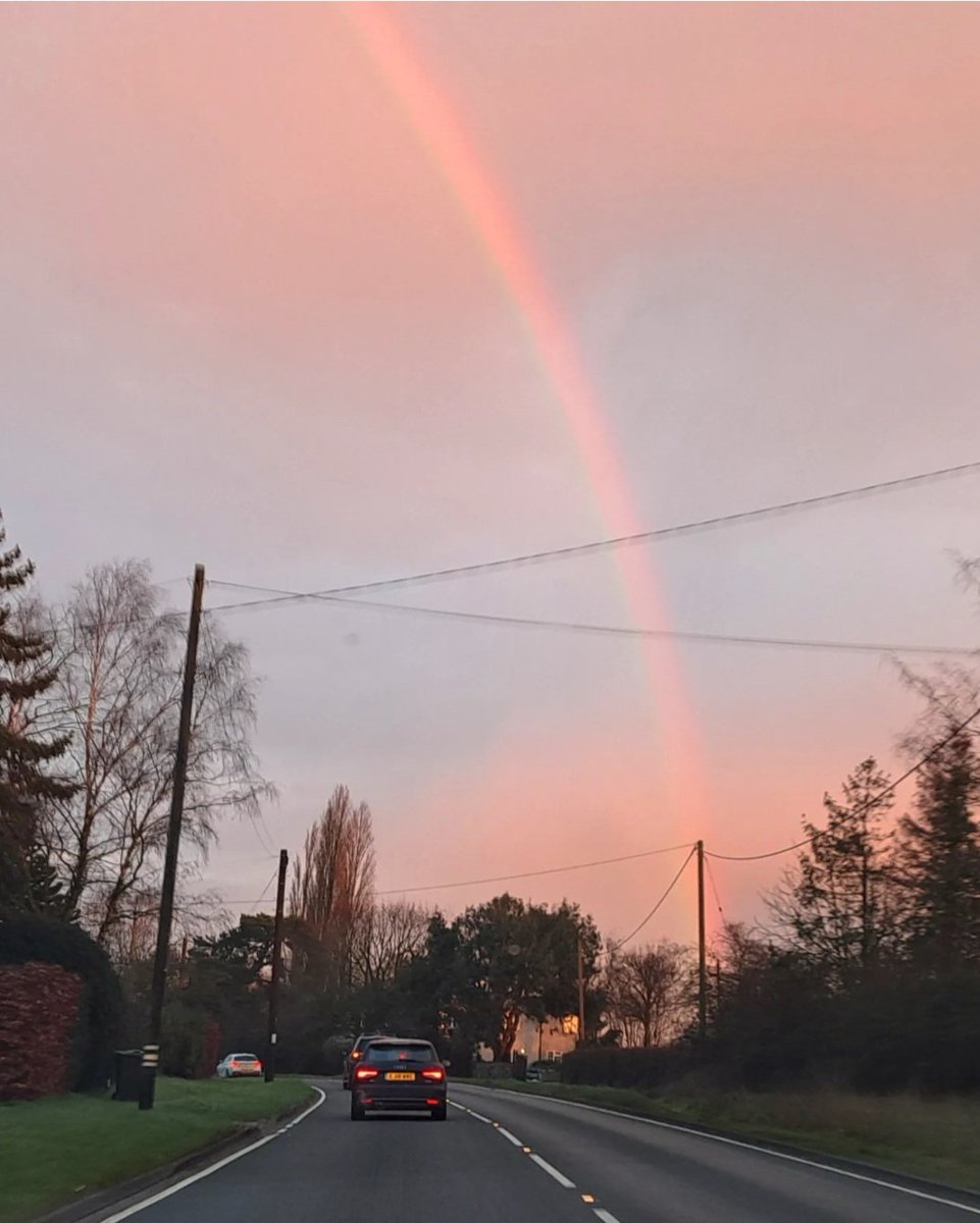 Not often you see a #rainbow at 7am! #GreatEaston #Essex <a href="/UKWeatherLive/">UK Weather Live</a> <a href="/AngliaWeather/">Anglia Weather</a> <a href="/bbcweather/">BBC Weather</a> <a href="/metoffice/">Met Office</a> <a href="/ChrisPage90/">Chris Page - Weatherman</a> <a href="/WeatherAisling/">Aisling Creevey</a> <a href="/AmandaHouston/">Amanda Houston</a> <a href="/carolkirkwood/">Carol Kirkwood</a> <a href="/Kate_Kinsella/">kate kinsella</a> <a href="/lizzieweather/">Elizabeth Rizzini</a>