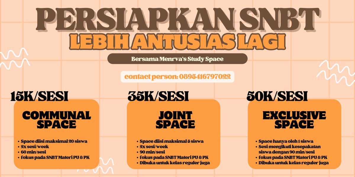 studylife__'s tweet photo. Hello pejuang SNBT 2024 dan pejuang MATEMATIKA!!
Selama 3 tahun ini aku mengajar matematika di SMA all grade dan tutoring lebih dari 5 tahun. Kali ini aku mau buka secara online. Yuk langsung tanya aja via dm atau cp 
#snbt2024 #tutormatematika #studytwt #studyacc https://t.co/YkMDw6LVeM
