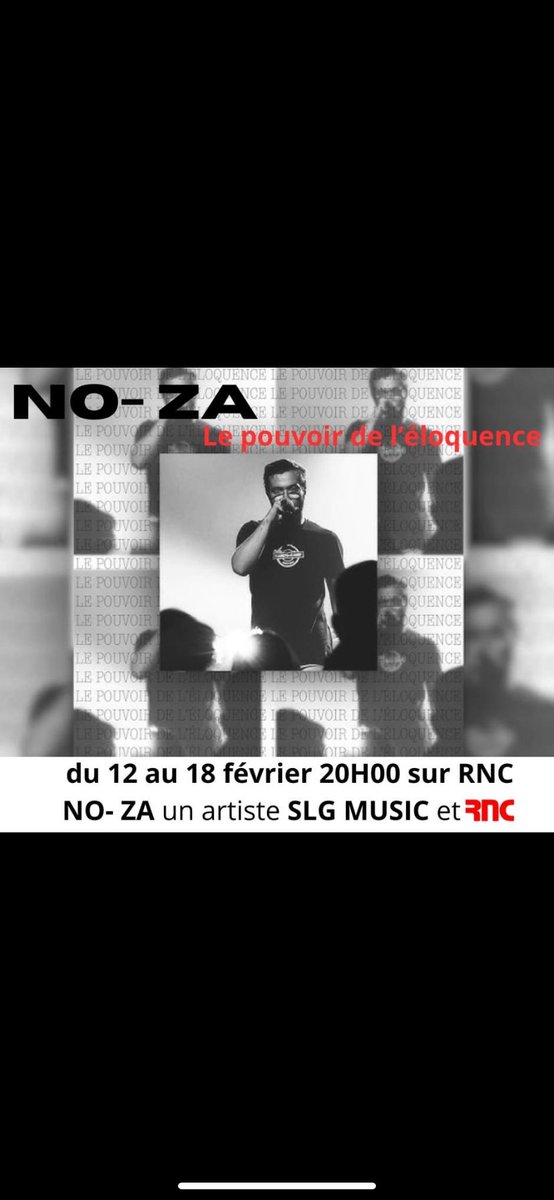 Notre volonté étant de mettre en avant les artistes Normands, cette semaine coup de projecteur sur NO-ZA artiste connu et reconnu de la scène rap Normande qui fait son entrée dans la playlist de RNC.
radionormandiecherbourg.com/Player_RNC/