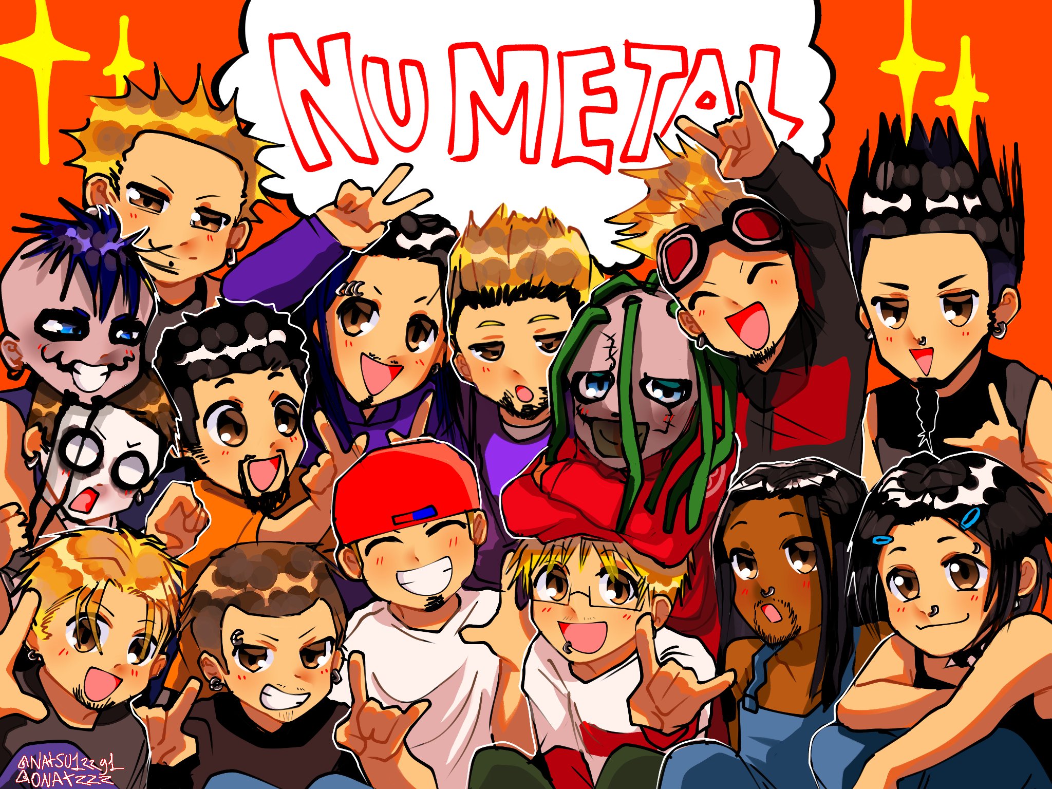 Gym route ④ || Nat on X: “HAROO NU METAL NATIONN #numetal #fanart