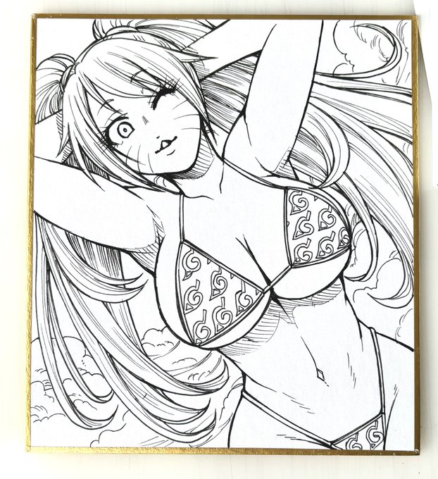 何年ぶりだろ。お色気の術描くの。 