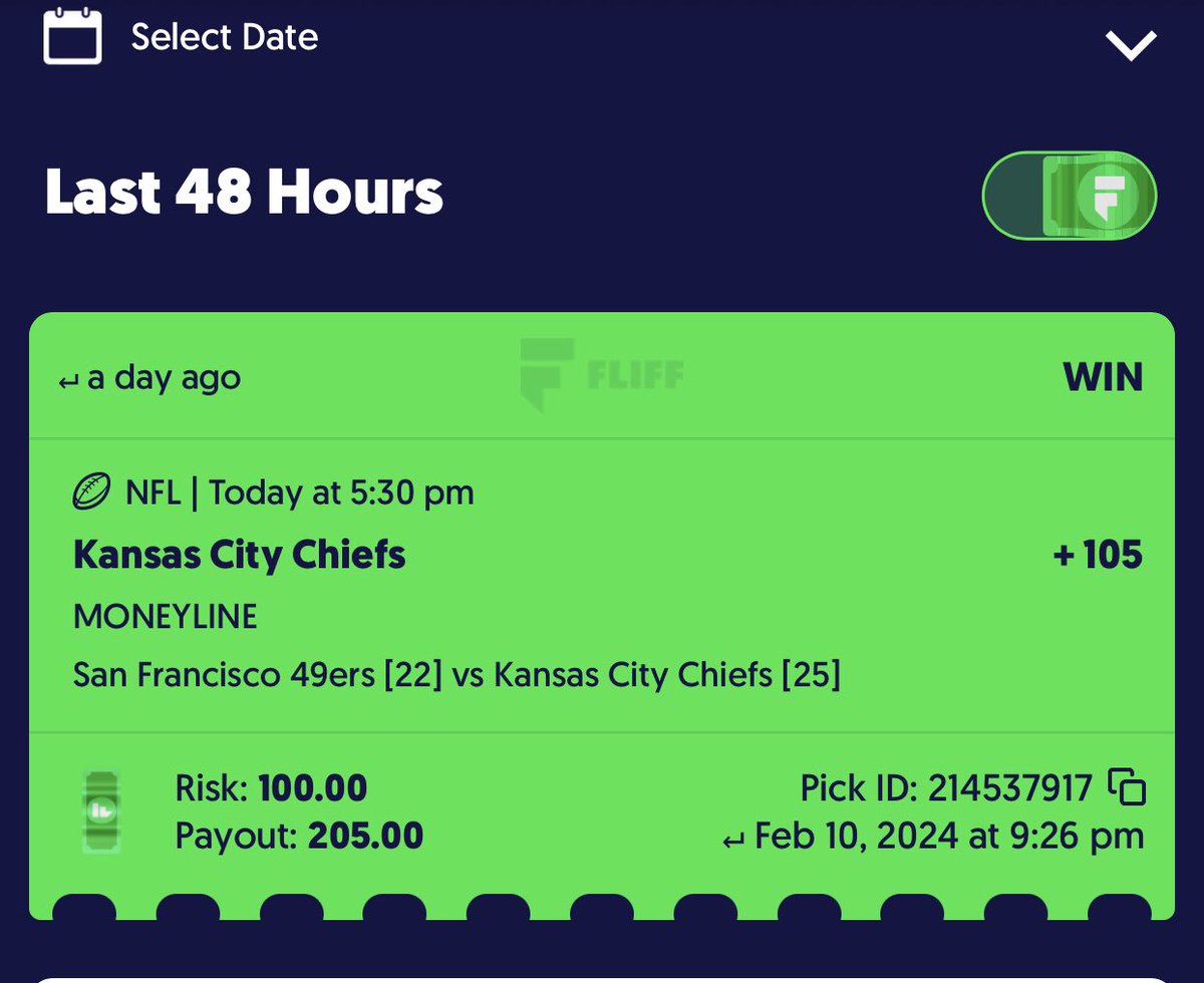 Never a doubt ✅ #fliff #nfl #GambingX