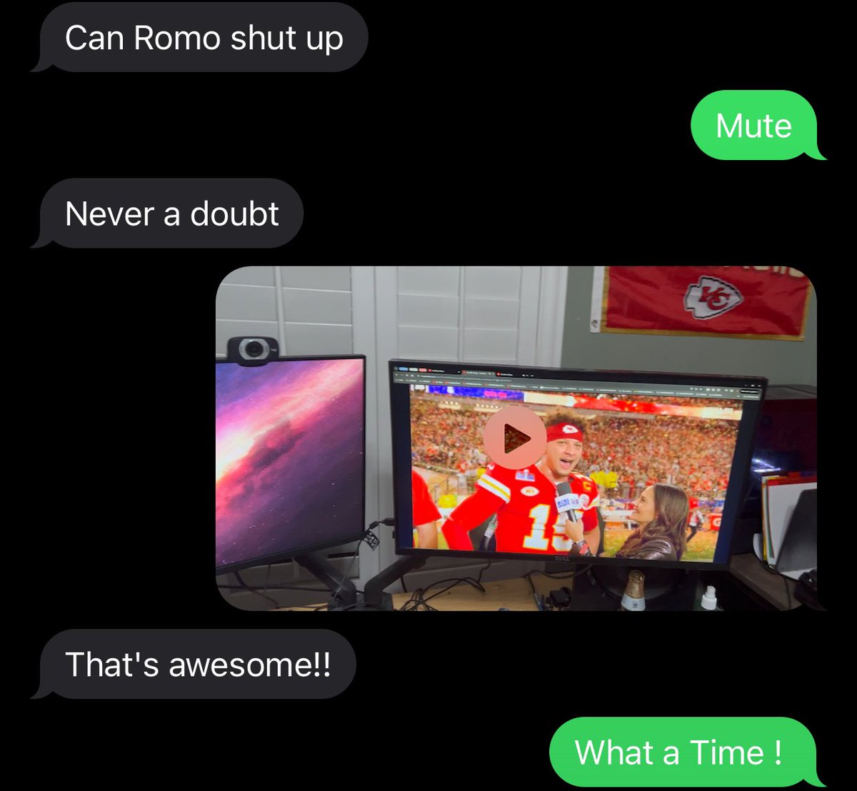 Private_Zim's tweet photo. Ever a doubt

@getnickwright  texted my mom at halftime. #neveradoubt https://t.co/1Jg25DU4mj
