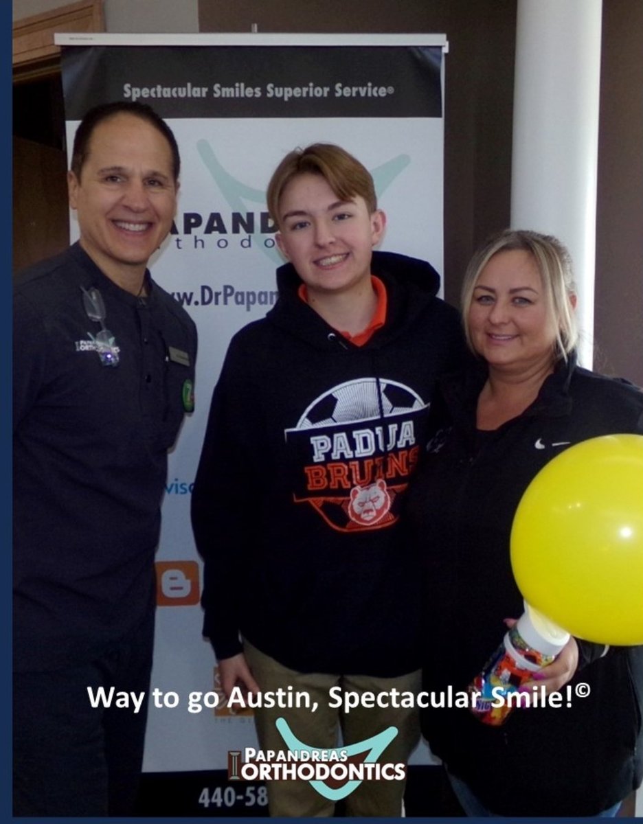 #PapandreasOrtho Engineering #SpectacularSmiles w/ #SuperiorService for #AmazingPatients like Austin!  #BracesTeeth #Invisalign #ClearAligners #Orthodontist #SpecialistBraces #Cleveland #Strongssville  #Parma #ParmaHeights #Independence #MiddleburgHeights #PaduaFranciscan